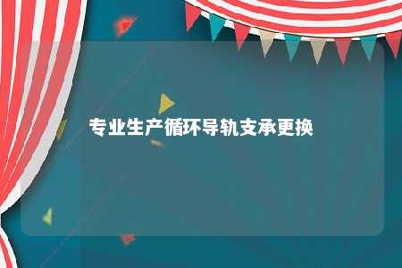 专业生产循环导轨支承更换 